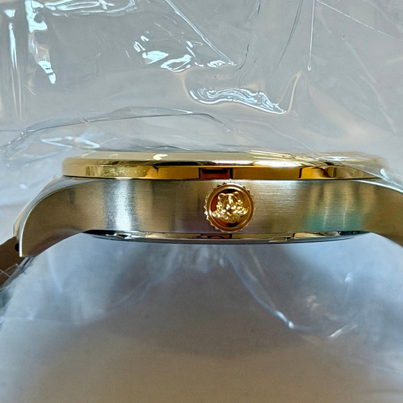 Versace Hellenyium Two Tone Green Dial Watch - Picture 4 of 14